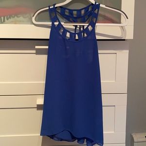 Blue Tank Blouse